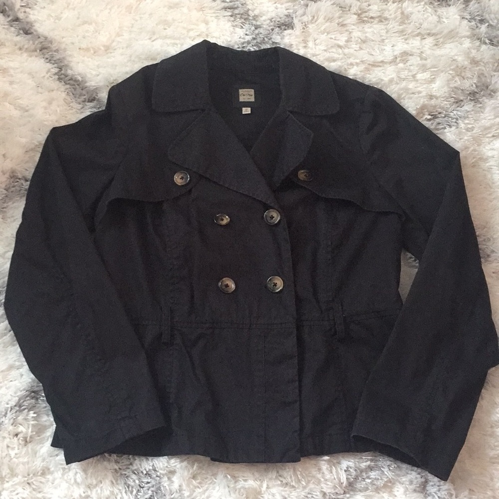 Old Navy Black Cotton Jacket Size Large
